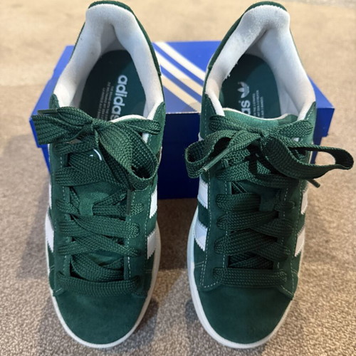 Adidas Campus 00s sneakers new, forest green suede with white stripes