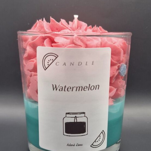 Watermelon scented candle
