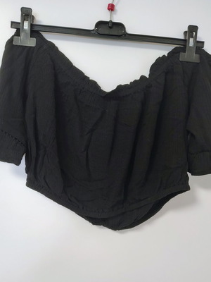 Elastic black top, one size
