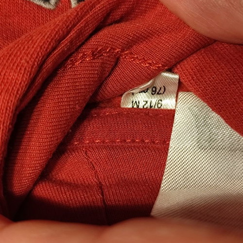 Looney Tunes baby hoodie used, 9 to 12 months, red