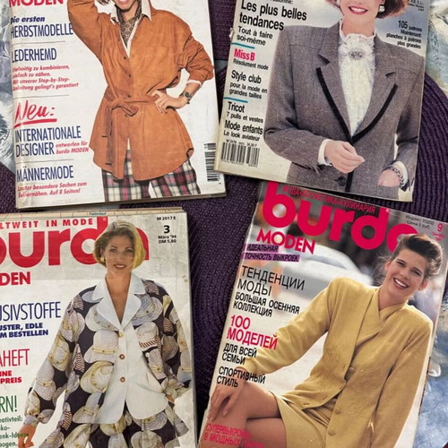 Burda magazine 1994 used set of 4 issues