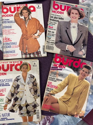 Burda magazine 1994 used set of 4 issues