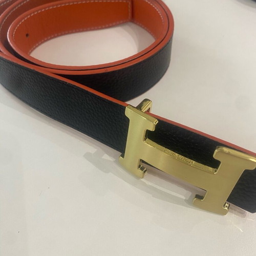 Double-sided belt orange-black like new
