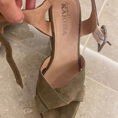 Fratelli Karida shoes platform sandals size 37 new green