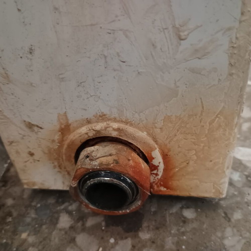 Heating radiator panel 90x90 double column type 22 used