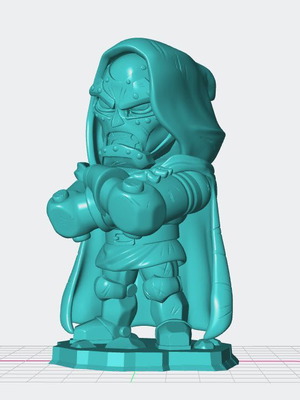 3D Dr. Doom unpainted model new 10 centimeters