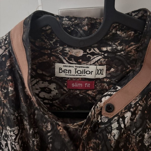 Ben Tailor men's shirt XXL like new, black and brown