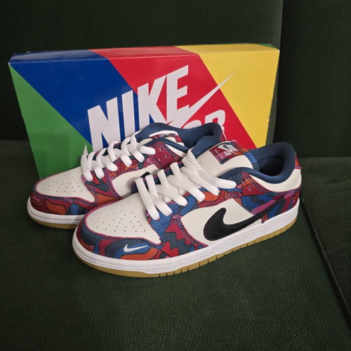 Nike SB Dunk x Parra Low New Multicolor Athletic Shoes Size 40.5