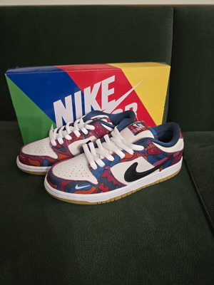 Nike SB Dunk x Parra Low New Multicolor Athletic Shoes Size 40.5