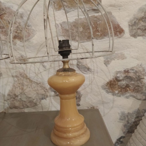 Alabaster / marble lamps