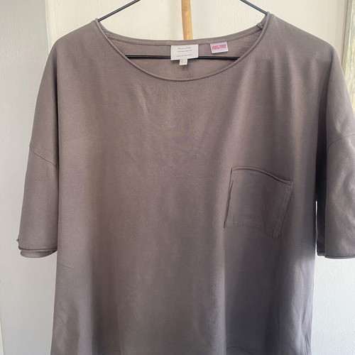 Massimo Dutti short-sleeve shirt like new, medium size, gray and brown