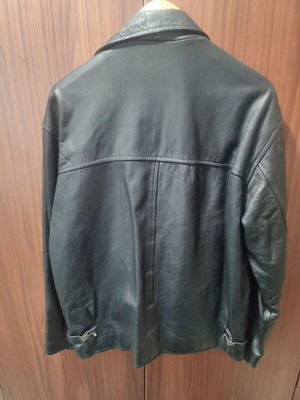 Jacket Wallace Sacks μαύρο δερμάτινο ανδρικό μέγεθος L μεταχειρισμένο