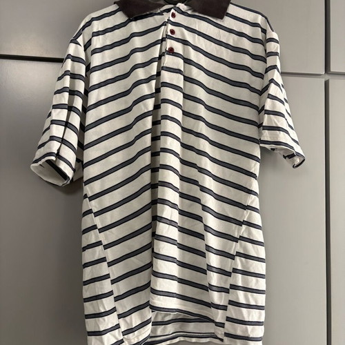 Set of 2 men's Polo T-shirts x-Large like new, blue and striped