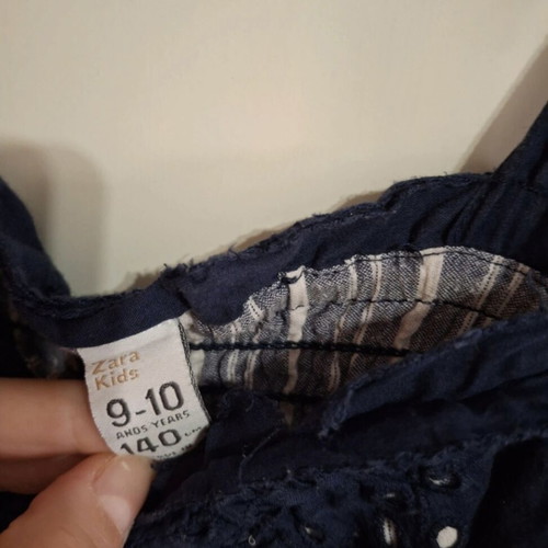 Zara dark blue dress for girls 9-10 years like new