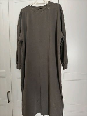 Sweatshirt long dress used, gray, XS