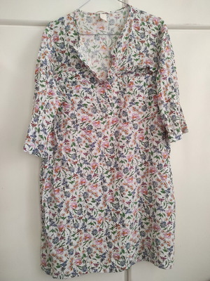 Women's cotton dress H&M M used, multicolored