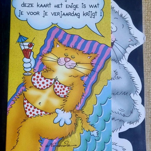 Children's cards like new, collection of 80 with leather-bound album