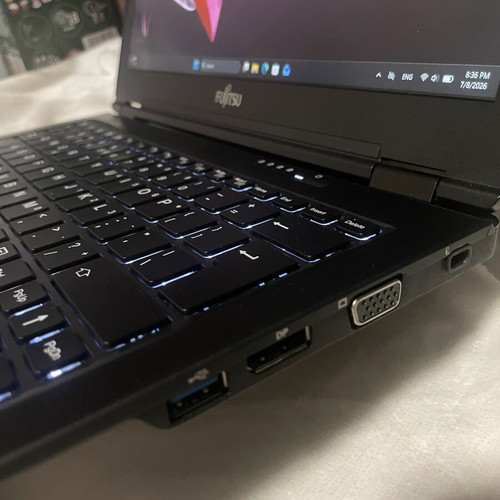 Fujitsu Lifebook U728 laptop used, 12.5" screen, Intel Core i5, 16GB RAM, 512GB SSD