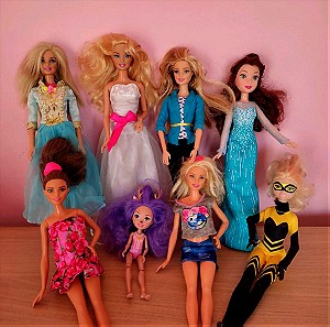 Barbie και διάφορες κούκλες πακέτο