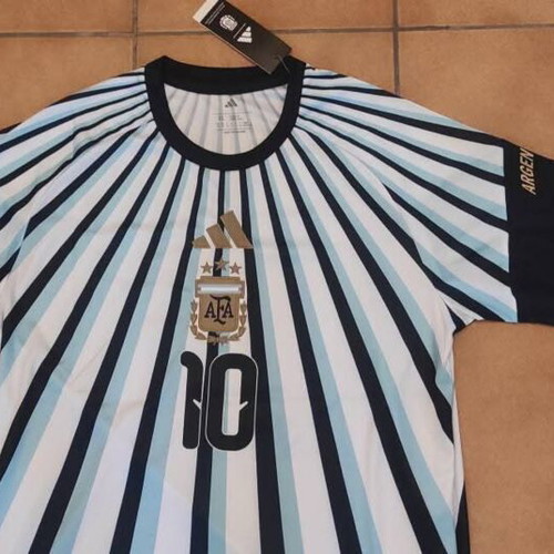 Argentina 26 Home Pre-Match Jersey with Messi 10, adidas