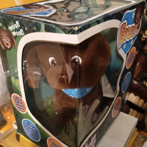 Mechanical Dog Bruno like new, in original packaging, moves and makes sounds