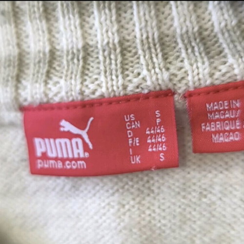 Vintage genuine Puma sweater like new, size S, 50% wool 50% acrylic