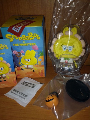 Pop Mart 2021 The Monsters x SpongeBob The Pumpkin Labubu φιγούρα καινούργια