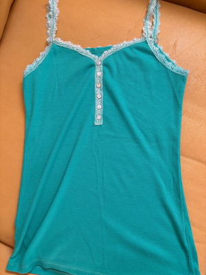 Green tank top like new, size S