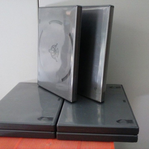 DVD case black single standard, new, box of 32