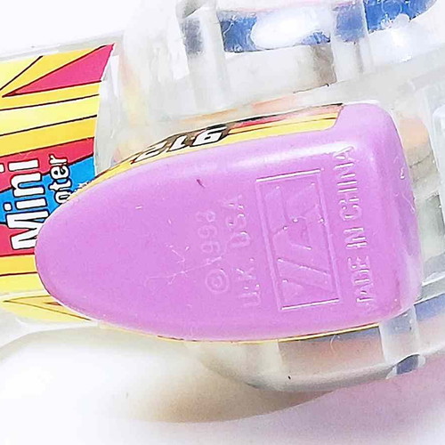 Plastic toy scooter used with scratches