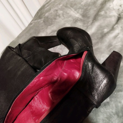 Leather Over-the-Knee Boot Ralph Harrison 38 Like New