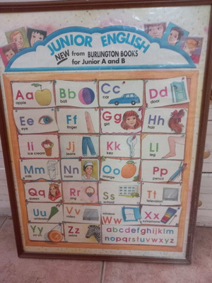 Alphabet frame used with wooden frame for English learning
