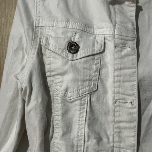 Jean jacket small used, white