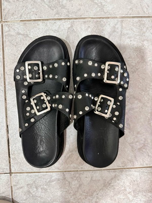 Exe women's black platform sandals size 38