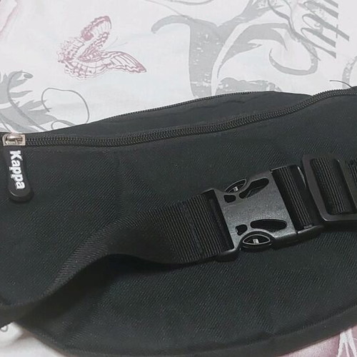Kappa men's bag black like new with multiple pockets