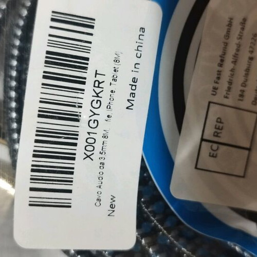 Audio video cable 3.5 mm 8 m new
