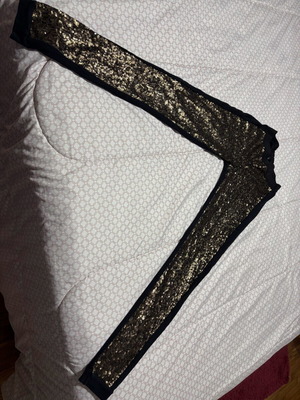 Κολάν Calzedonia με παγιέτες μαύρο, σαν καινούργιο, μέγεθος S
