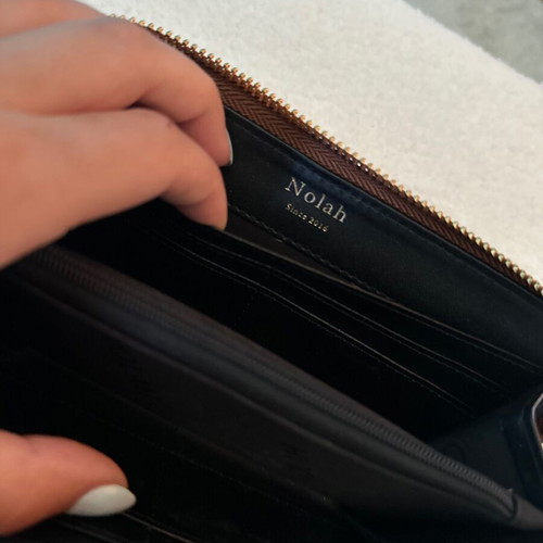 Nolah women's wallet, brown, 12x21.5 cm