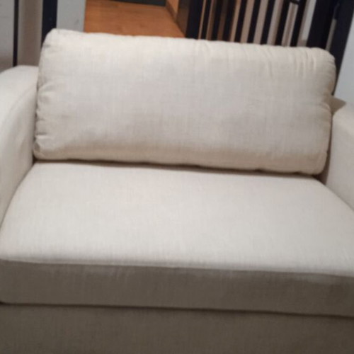 Two-seater sofa like new in beige color