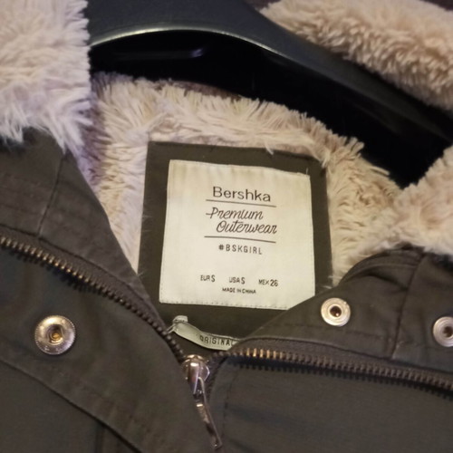 Bershka women's jacket like new with inner fur