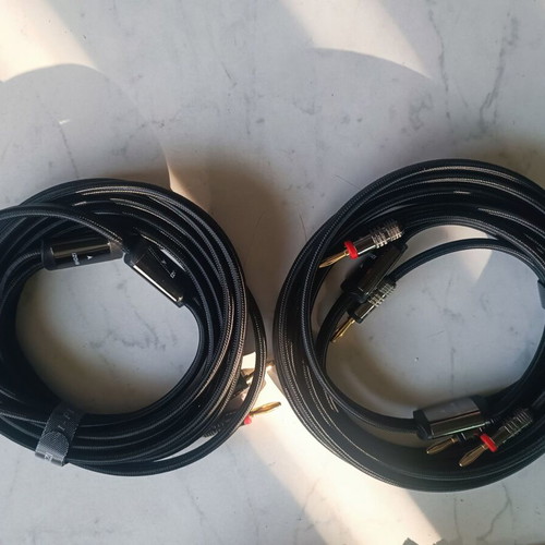 Audio cables for speakers new, 2 pieces 3m OCC copper
