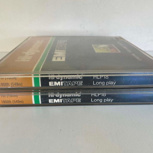 EMI EMITAPE Hi-Dynamic HLP18 7-Inch Audio Tapes Used, 2 Pieces