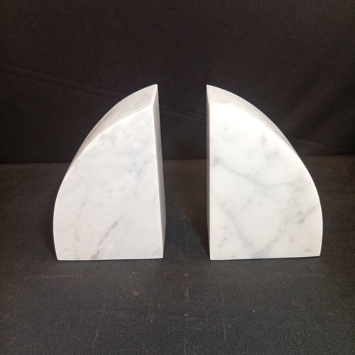 Carrara Marble Bookends, set of 2