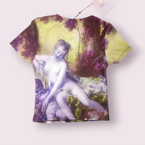 New Girl Order baby tee t-shirt new with psychedelic renaissance art design
