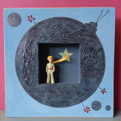Handmade 3D Frame The Little Prince 26x26 cm