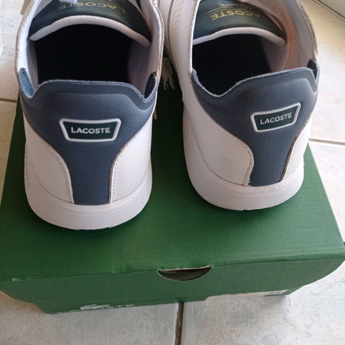 Lacoste men's white sport shoes size 44 new