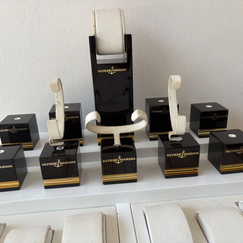 Ulysse Nardin wooden watch stand set used