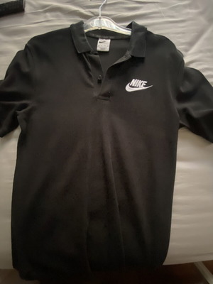 Nike polo t-shirt, black, XS