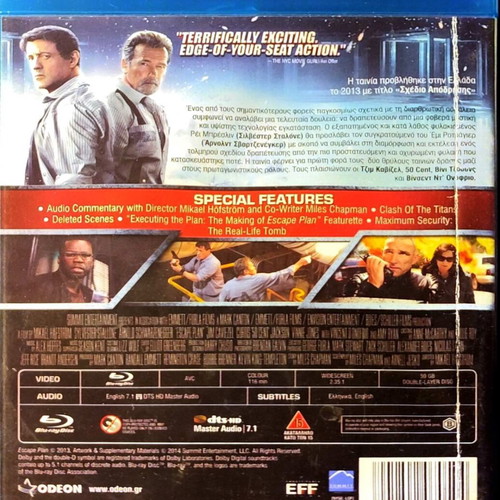 Escape Plan Blu-Ray used, action adventure with subtitles