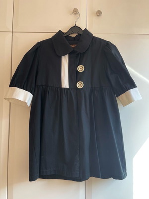 Vintage black and white jacket used, size S/M